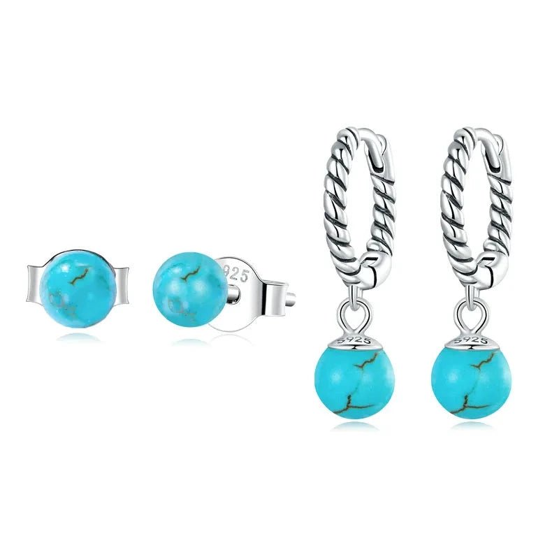 Conjunto - Brinco Turquesa - Vonn