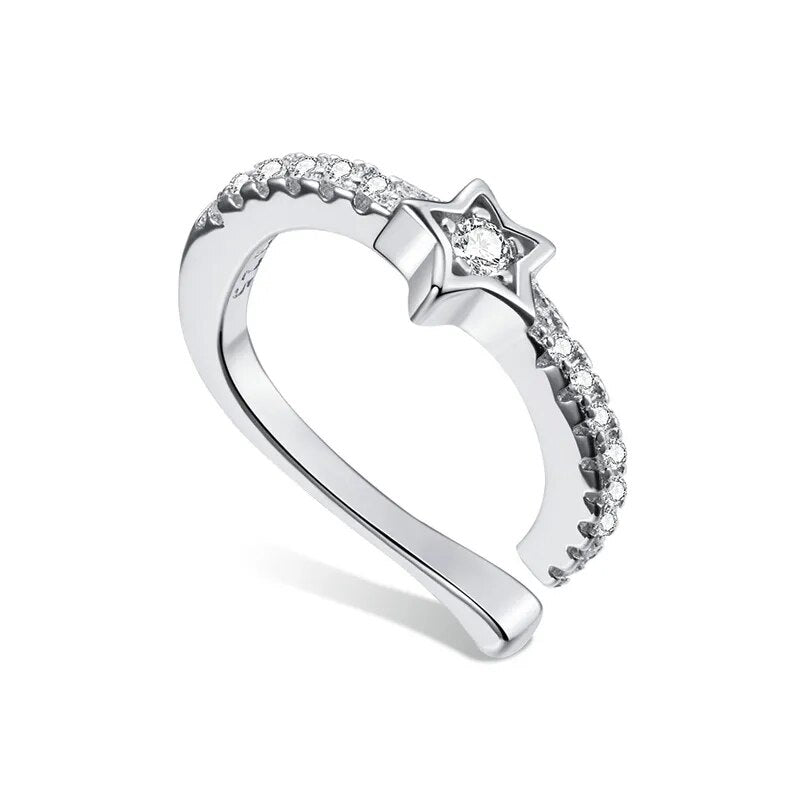 Piercing Estrela em Prata 925 com Zircônia