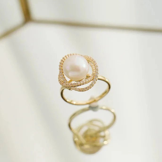 Conjunto Semijoia Pérola Folheado a Ouro 18k