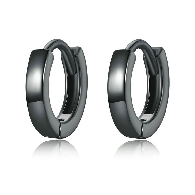 Brinco Argola Preto Masculino