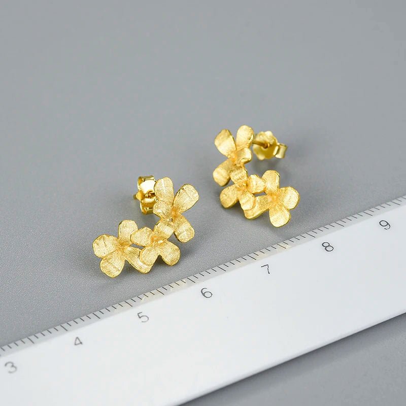 Brinco Dourado Flor