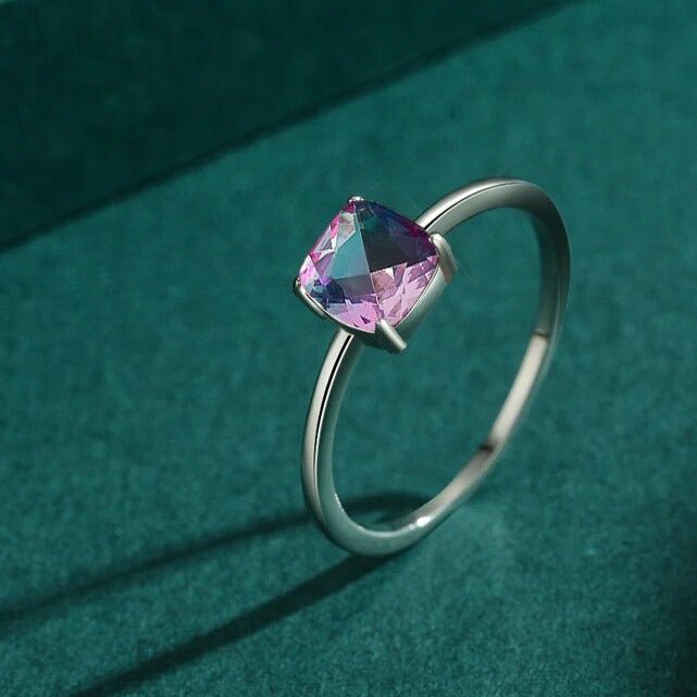 Anel Solitário Pedra Turmalina