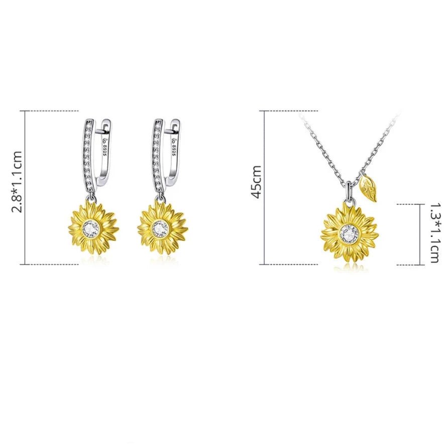 Conjunto Girassol Prata