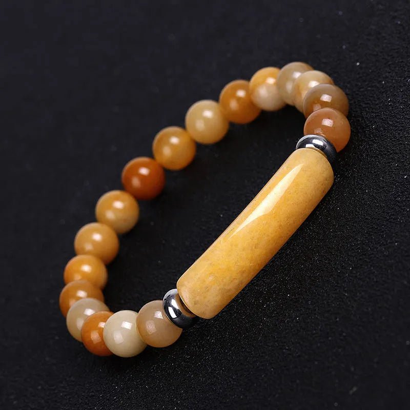Pulseira de Pedra Natural com Contas