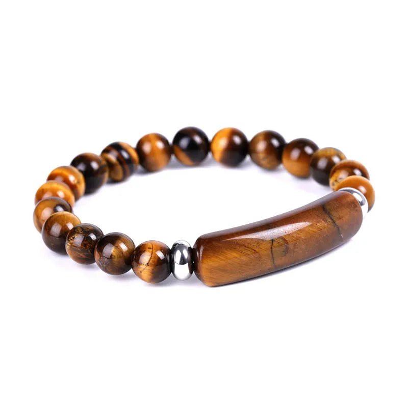 Pulseira de Pedra Natural com Contas