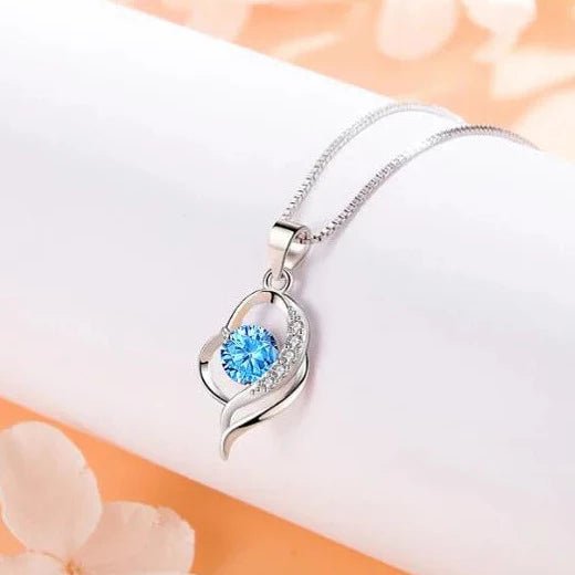 Colar Encanto Azul em Prata 925 Esterlina 45cm