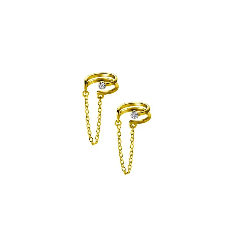 Brinco Ear Cuffs Corrente