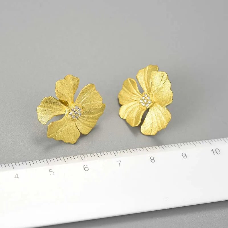Brinco Flor Lotus Prata 925