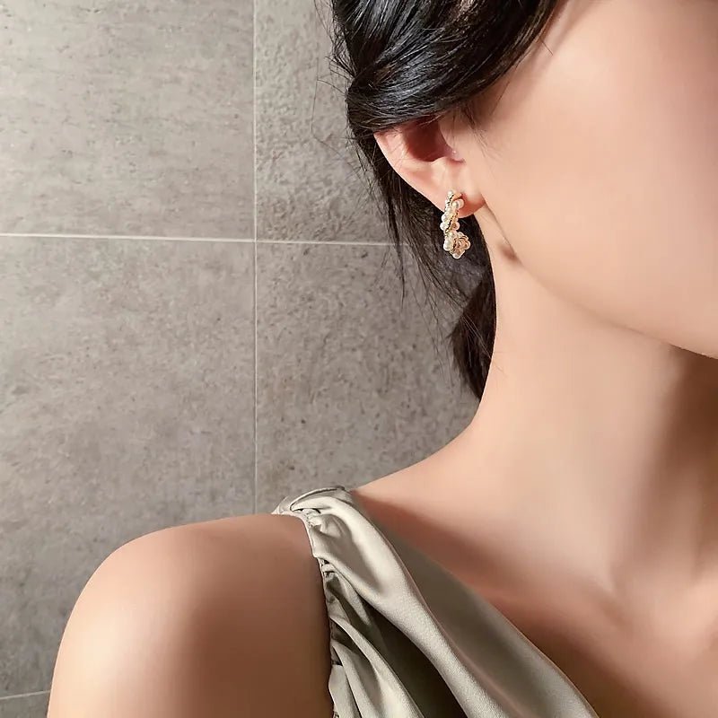 Brincos Pendentes com Banho de Ouro 14k