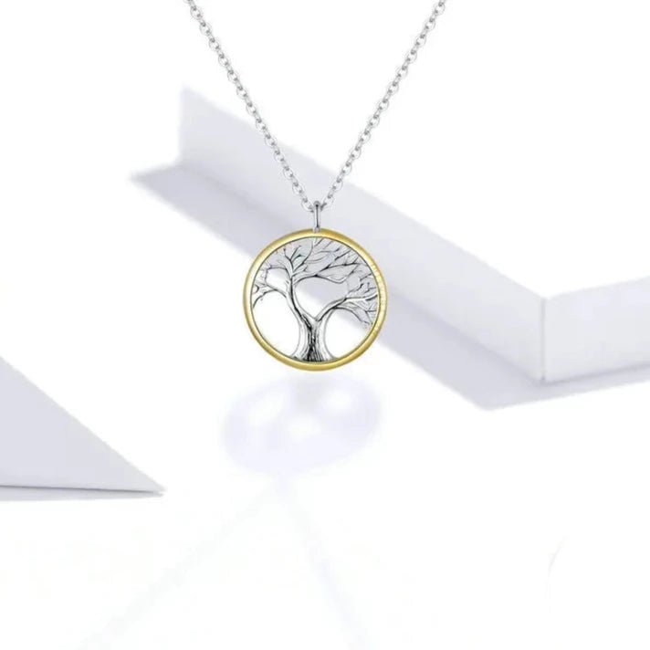 Colar Planta em Prata 925 com Zircônia