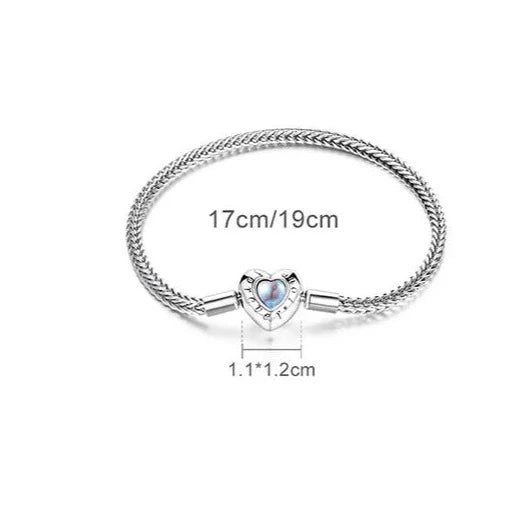 Pulseira Para Berloque Coração