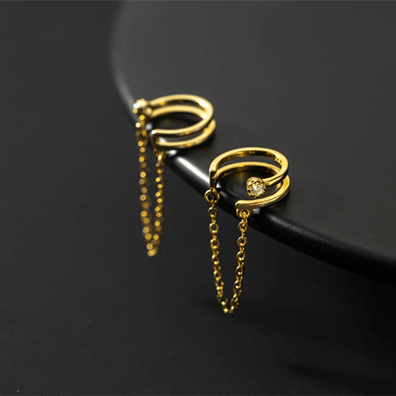Brinco Ear Cuffs Corrente