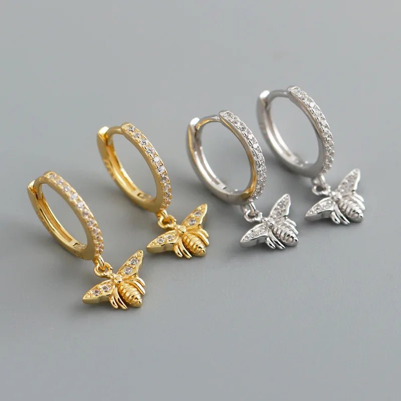 Brinco Argola Pingente de Abelha