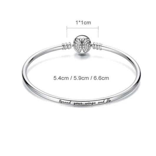 Pulseira Para Berloque Borboleta