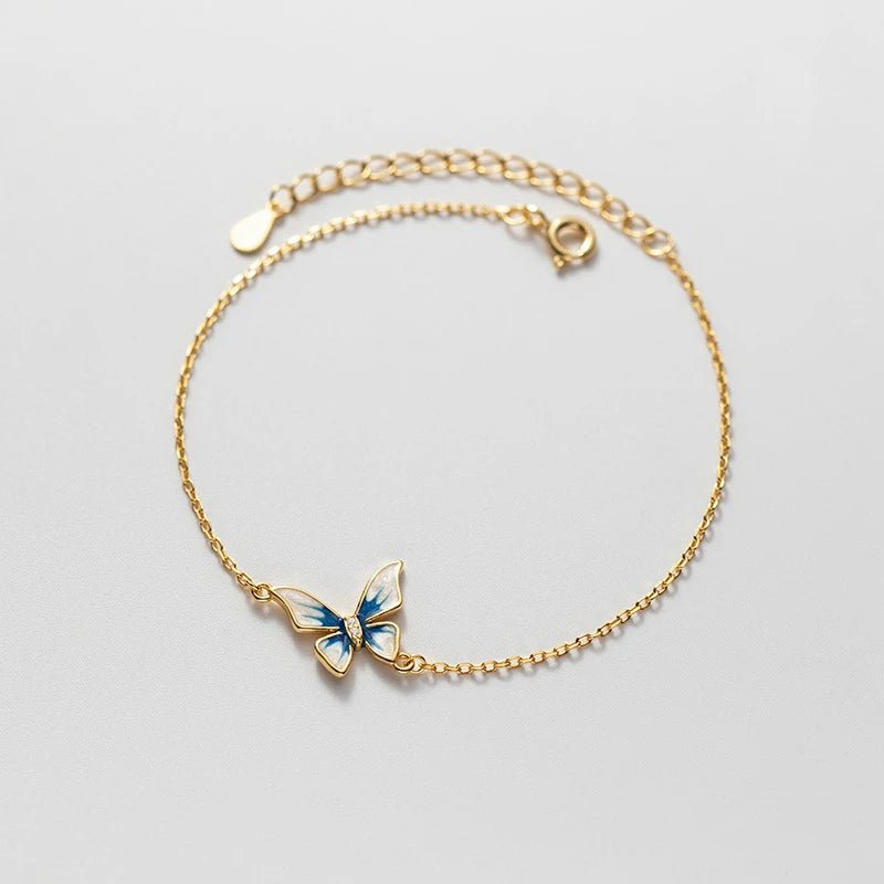 Pulseira Borboleta Prata 925
