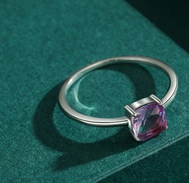 Anel Solitário Pedra Turmalina