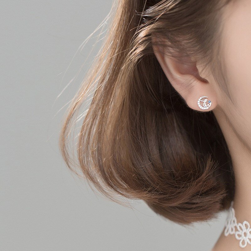 Brinco Pequeno Príncipe Prata 925 Zircônia