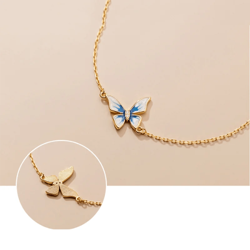 Pulseira Borboleta Prata 925