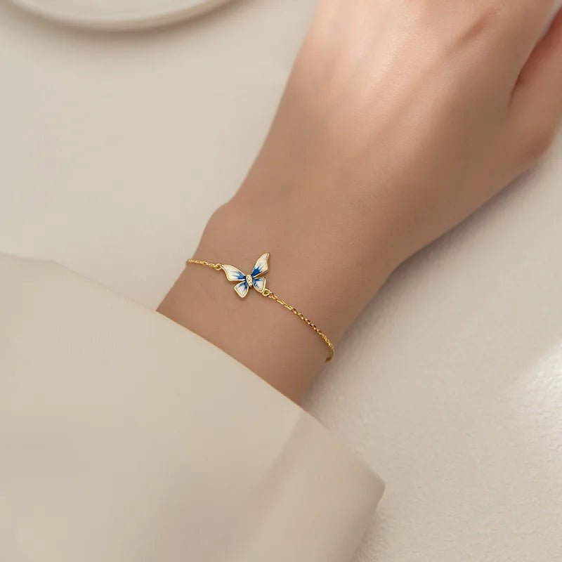 Pulseira Borboleta Prata 925