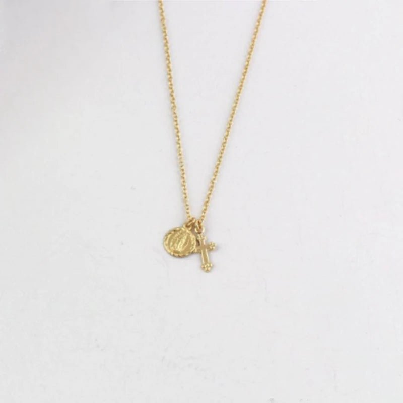 Colar Medalha Crucifixo