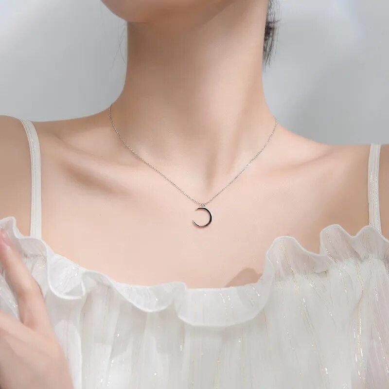 Colar Lua Prata 925 THIS IS US