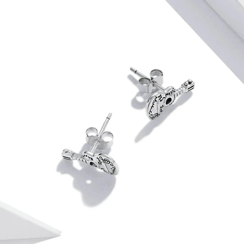 Brinco Violão em Prata 925
