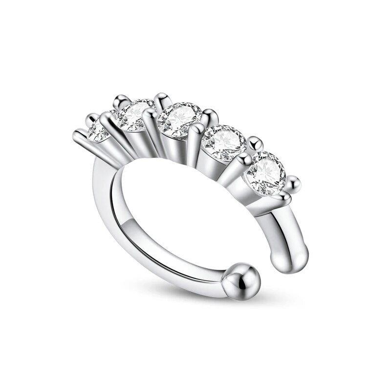 Piercing Estrela em Prata 925 com Zircônia