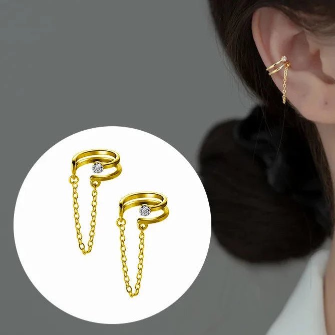Brinco Ear Cuffs Corrente