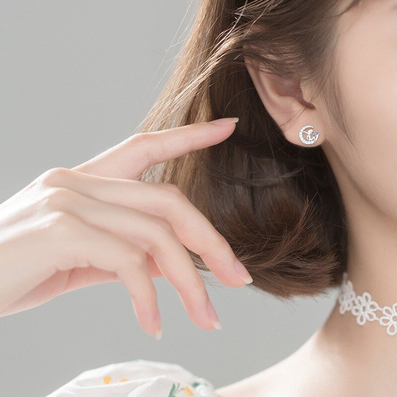 Brinco Pequeno Príncipe Prata 925 Zircônia