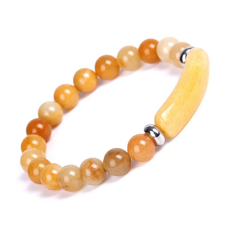 Pulseira de Pedra Natural com Contas