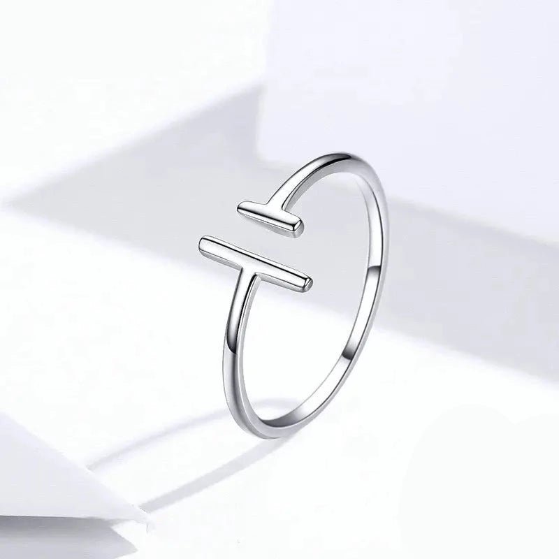 Anel Linhas Paralelas Prata 925