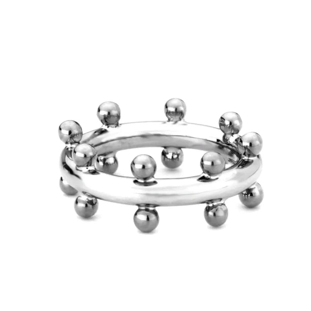 Anel de Duas Fileiras com Bolas