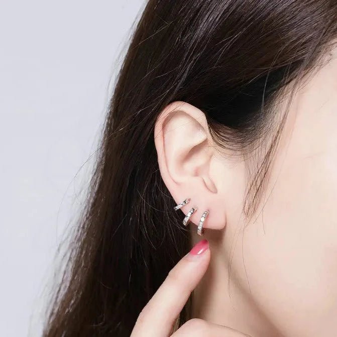 Brinco Piercing Banhado a Prata 925