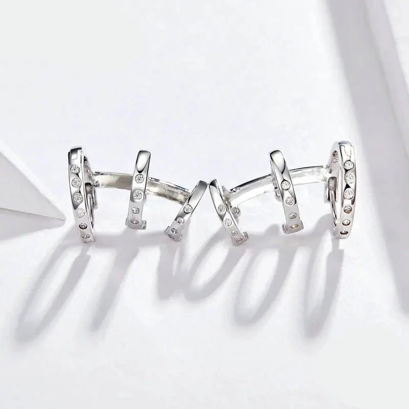 Brinco Piercing Banhado a Prata 925