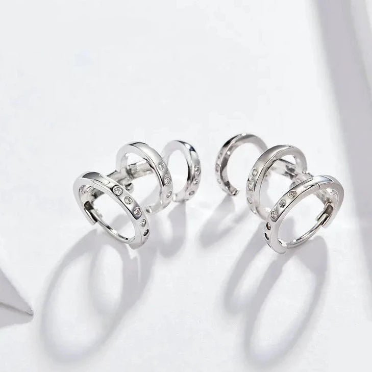 Brinco Piercing Banhado a Prata 925