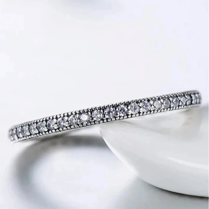 Anel Coração Prata 925