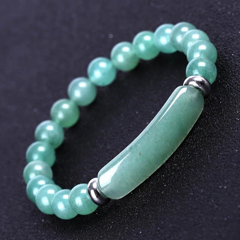 Pulseira de Pedra Natural com Contas