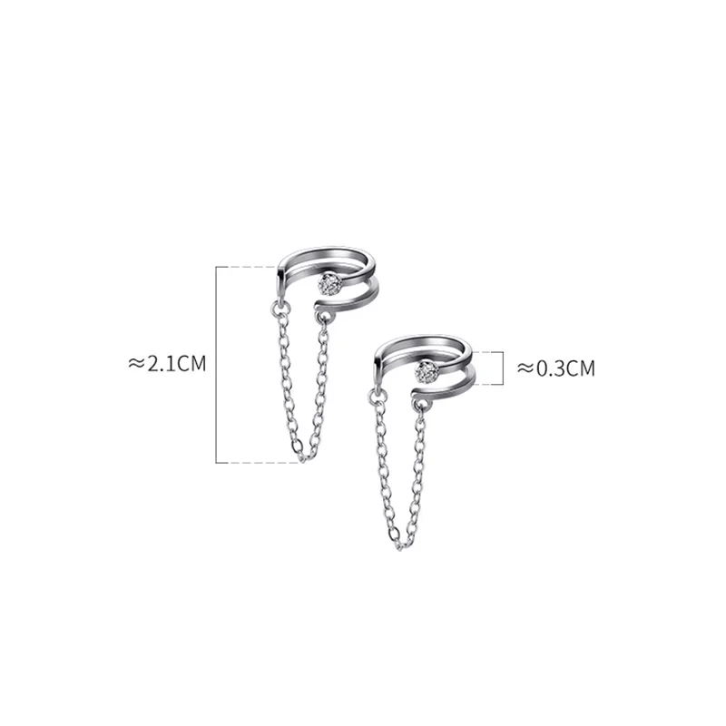 Brinco Ear Cuffs Corrente