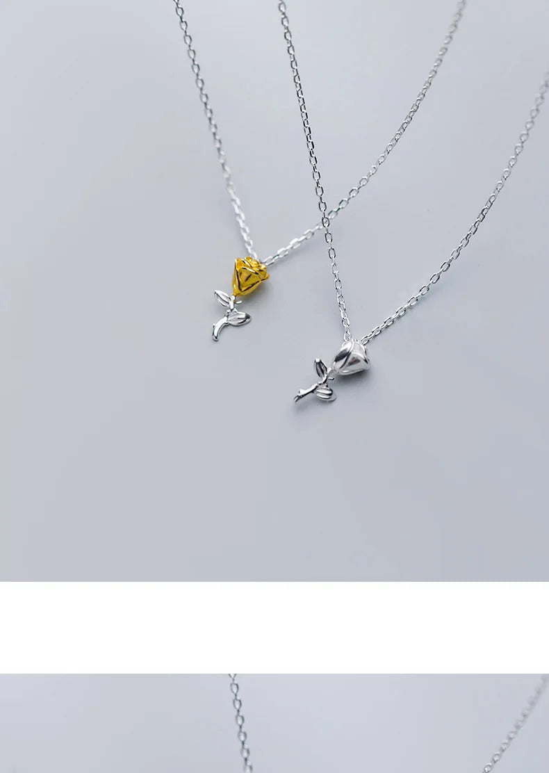 Colar Prata 925 Flor