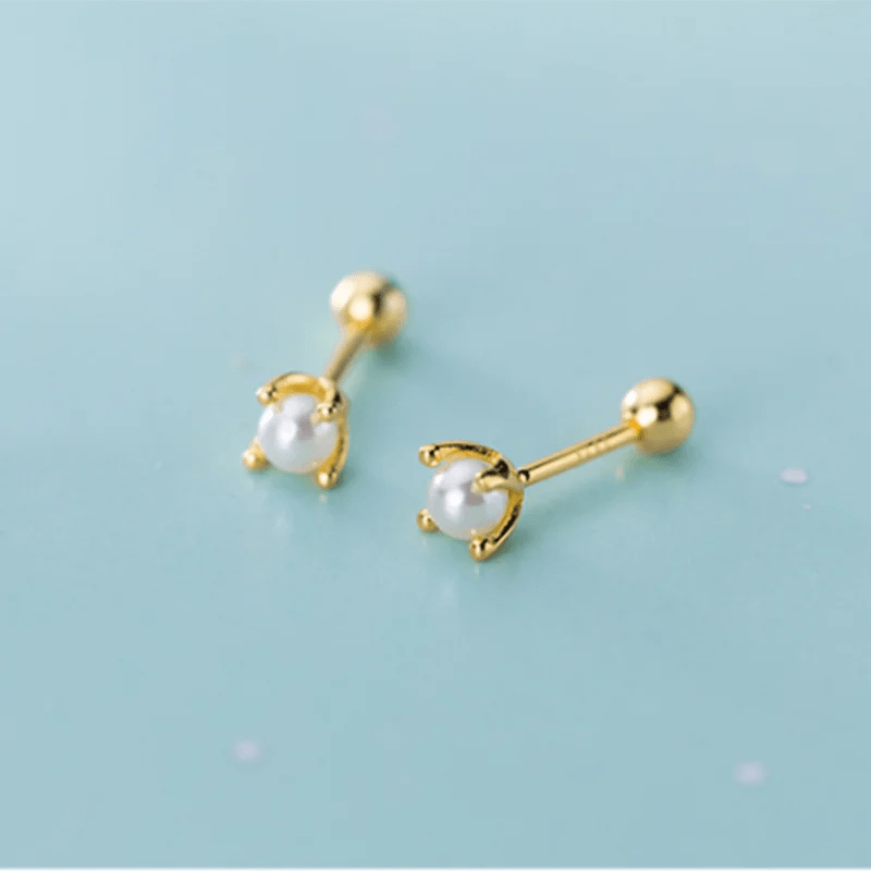 Brinco Studex Baby - SEC_51 folheada a ouro da Vonn | Vonn