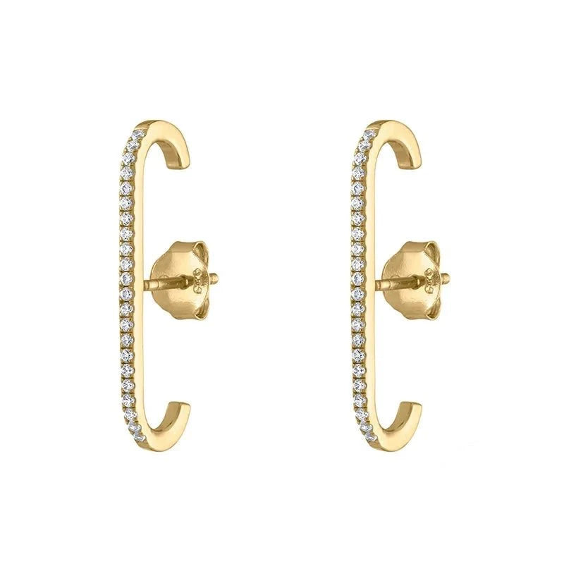 Brinco Ear Hook Zircônia