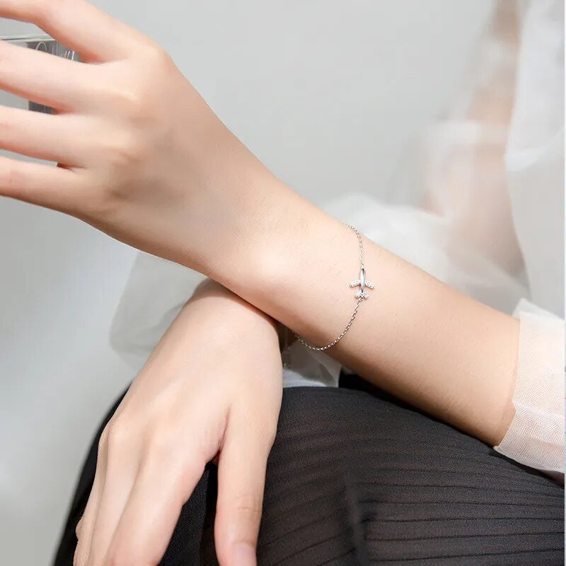 Pulseira Com Pingente Avião