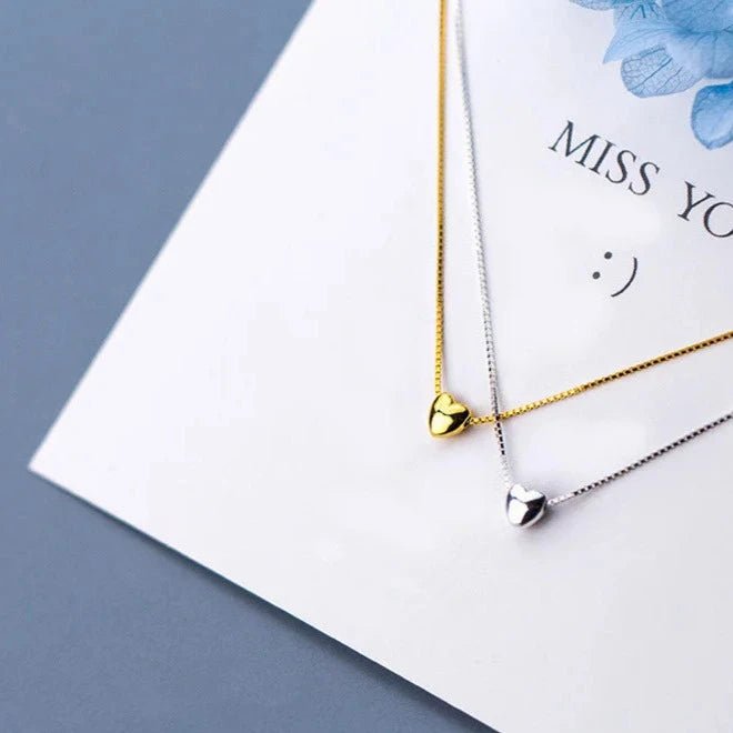 Colar Coração em Prata 925 Banhado a Ouro 18k Feminino