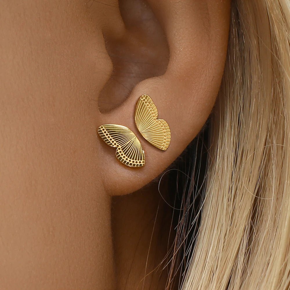 Brinco Dourado Borboleta