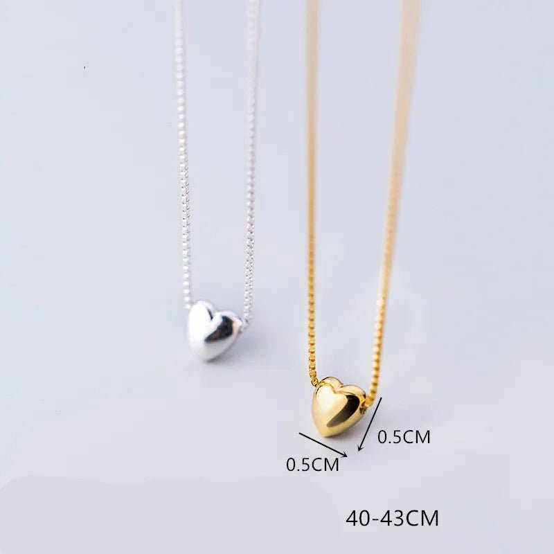 Colar Coração em Prata 925 Banhado a Ouro 18k Feminino