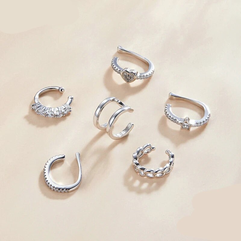 Piercing Estrela em Prata 925 com Zircônia