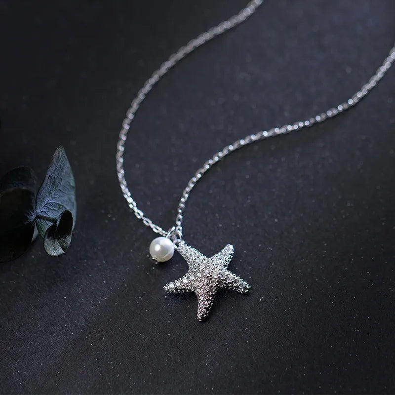 Colar Estrela do Mar com Pérola