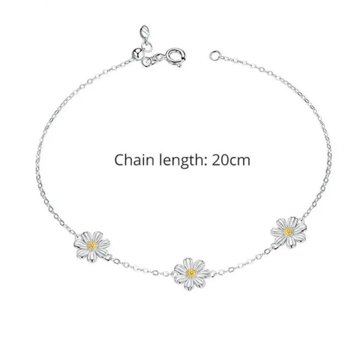 Pulseira Margarida Em Prata 925
