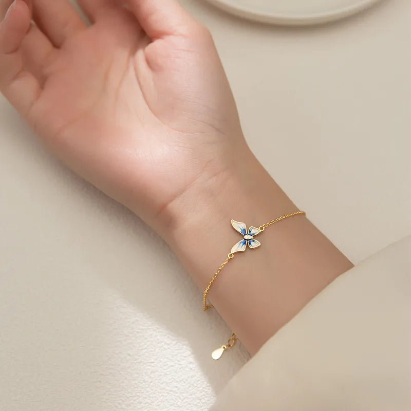 Pulseira Borboleta Prata 925