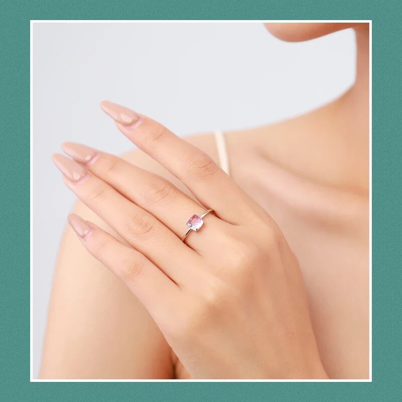 Anel Solitário Pedra Turmalina